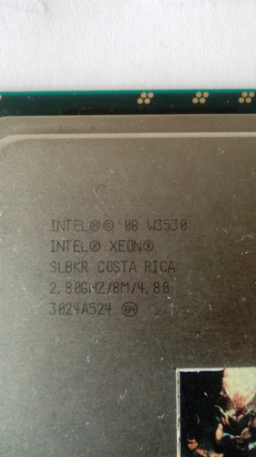 Procesador W3530 Slbkr Cpu Intel Xeon Lga1366 Qpi 