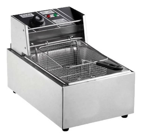 Fritadeira industrial Fast Máquinas Fritadeira Elétrica Profissional ZL-5 5L aço inoxidável 110V