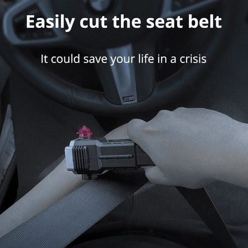 Escape Del Rompecristales Del Coche Con Linterna Recargable