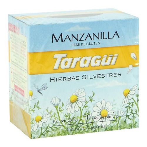 Té Taragüi te silvestre boldo en saquitos Manzanilla 10 g 10 u