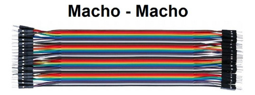 40x Pack Cable Jumper Dupont 20 Cm Macho - Macho (m-m)