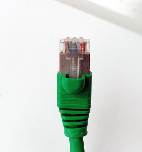 25 Patch Cord Cat6 Utp Verde E Preto Amp 1,5 Metros (Usado)