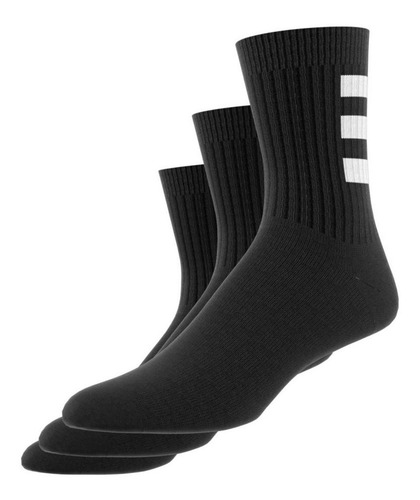 Imagen 4 de 8 de Calcetines adidas Clásicos Semiacolchados 3 Pares Negro