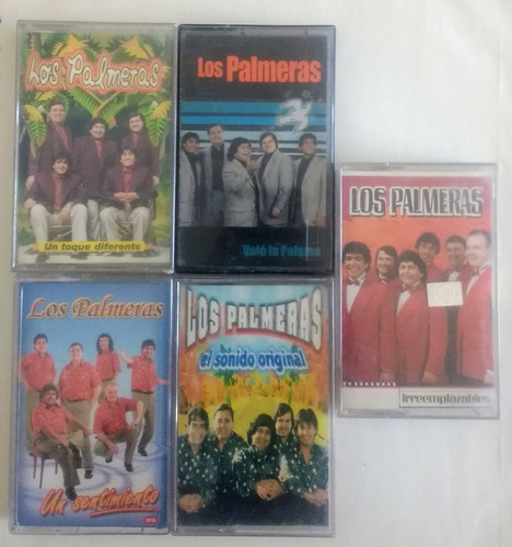 Los Palmeras Lote De 5 Cassetes Originales