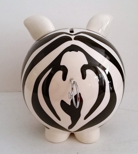 Tk0d Cofre S&p Living Oink! Zebra Money Box