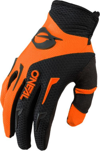 Guantes Oneal Element de Motocross Enduro Trail, color naranja, talla S