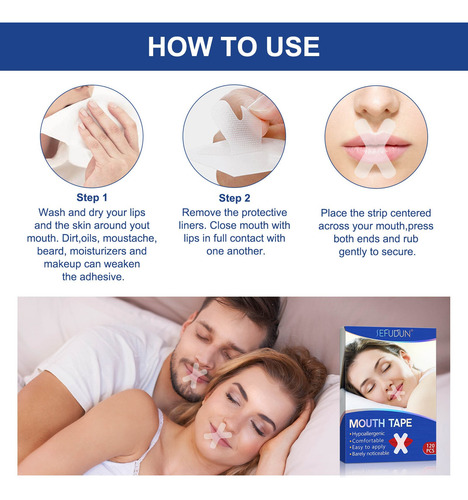 Sleep Strips For Nose Breathing: Advanced Gentle Mouth Tape
