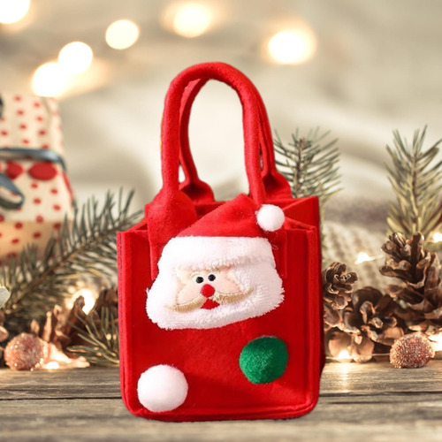 Bolsa De Regalo De Navidad, Bolsa De Dulces De Navidad, Rojo