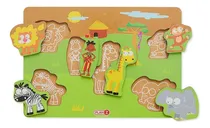 Comprar Juego Infantil Niños De Encastre Seguro Material Madera Resistente Duradera Ayuda Movilidad Manos  Animales Salvajes Juguetes Didácticos Divertidos Colores Llamativos Marca Plan Z Aprendizaje Seguro