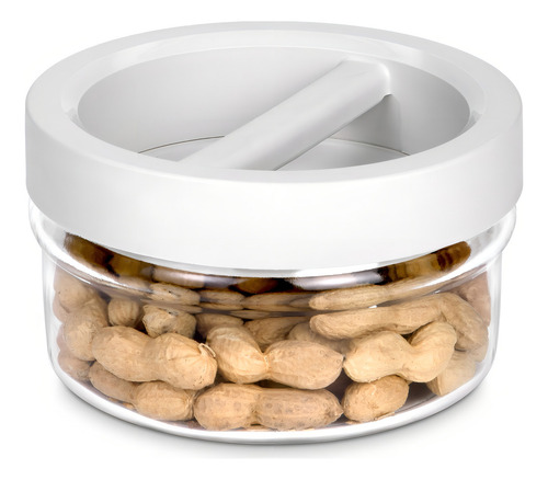 Practica Contenedor De Vidrio Con Tapa Y Agarradera De 1.5 L Color Transparente/gris