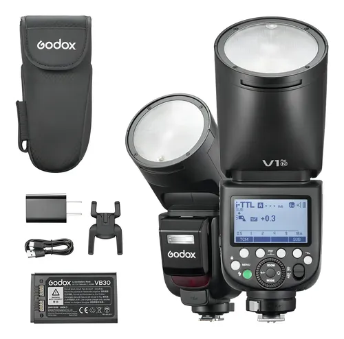 Flash Speedlight Godox V1pro N Ttl Cabeça Redonda - Nikon