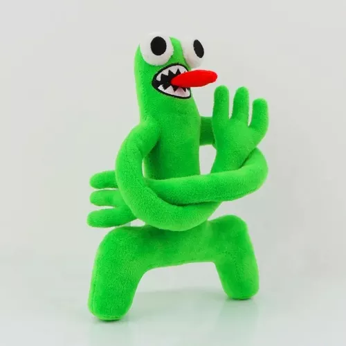 Boneco Pelúcia Green Friend Rainbow Friends Amigo Verde