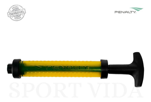 Bomba Penalty Sac de doble acción para llenar pelotas o bicicletas Ref.670023, color amarillo