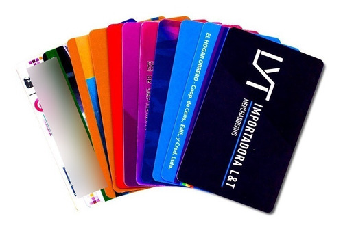 Imagen 5 de 8 de Tarjetas De Pvc Impresas Full Color Doble Faz Gift Card Premium Credenciales Carnet X 100u