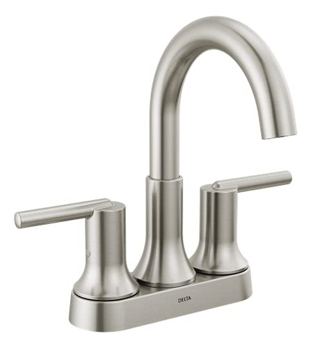 Trinsic Brushed Nickel Bathroom Faucet, Bathroom Sink F...