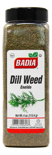 Eneldo Dill Weed Frasco Grande 113.4 Gr - Badia - Sin Gluten