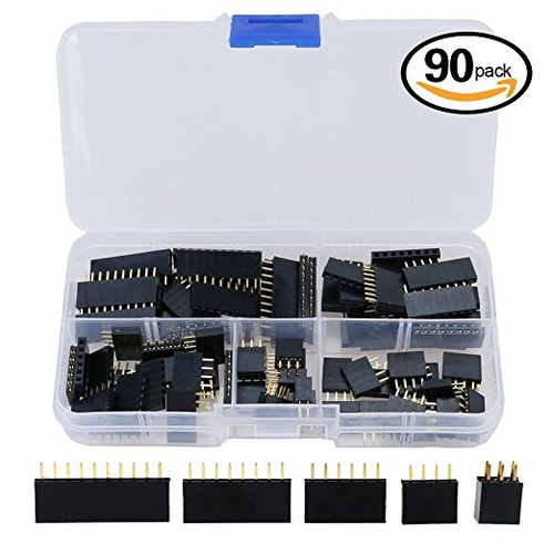 90pcs Hilitchi 2,54 Mm Arduino Apilable Escudo Kit Femenino 