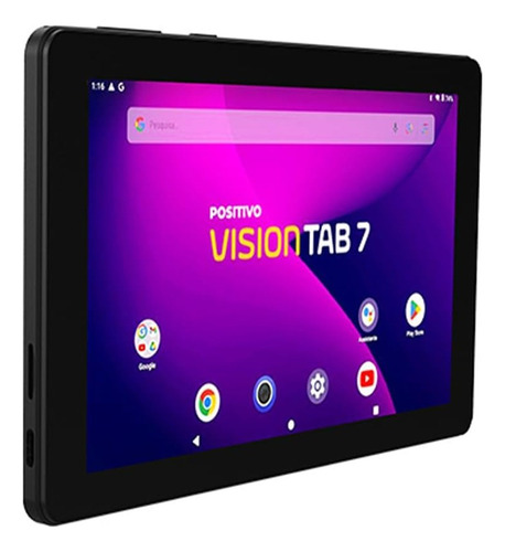 Tablet Positivo Vision Tab 7 3gb 64gb 7 Wi-fi Capa Teclado Cor Tablet Preto E Capa Preta