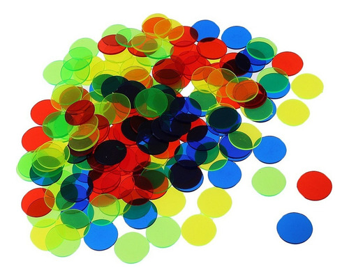 Marcador De Plástico Fichas De Bingo Multicolor