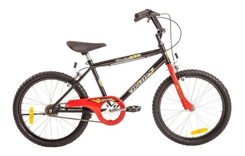 BMX infantil Halley Obelix 19065 R20 frenos v-brakes color negro/rojo con pie de apoyo  