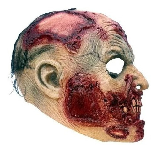 Máscara Zombie Decay Herida Terror Muerto Halloween Ghoulish Color Café