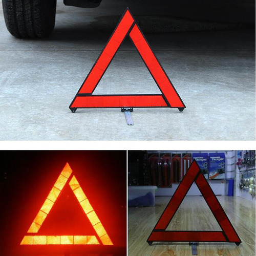 Señal Del Coche Señal De Advertencia Del Triángulo