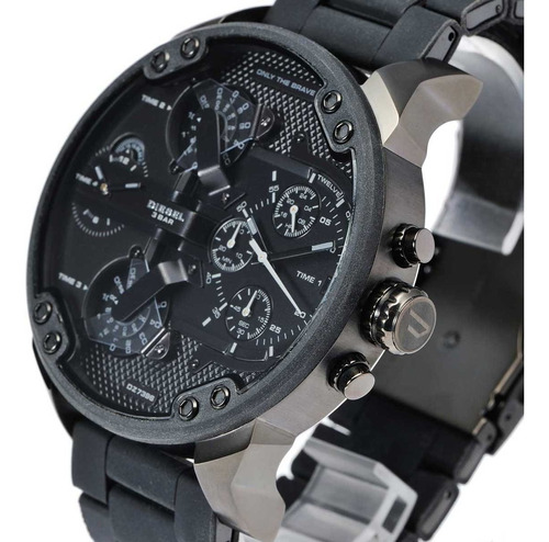 Reloj Diesel Hombre Dz7396 Nuevo Original Mr Daddy 2.0 Negro