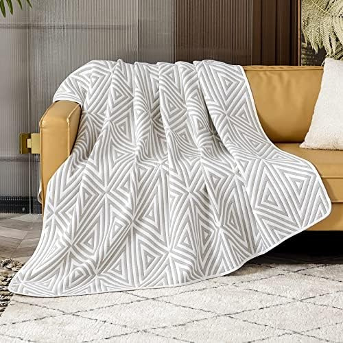 Emme Manta De Algodón Queen Para Cama ' Edredón Suave De 6 C