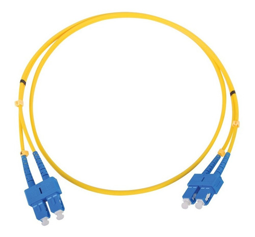 Jumper De Fibra Optica Monomodo Sc/sc Duplex De 1 Metro