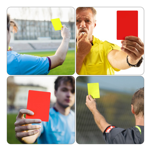 Juego De Tarjetas De Árbitro Deportivo, 10 Unidades, Color R