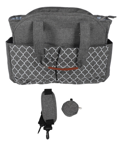 Bolsa De Viagem Para Fraldas Com Estampa Geométrica, Tecido