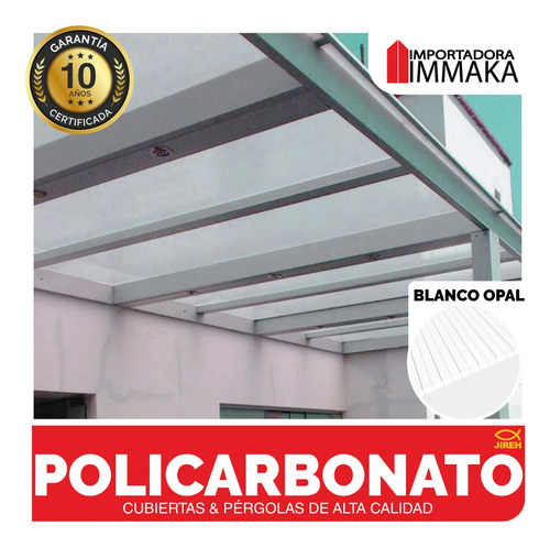 Imagen 4 de 10 de Láminas Policarbonato Alveolar Techos, Cubiertas Pérgolas Uv
