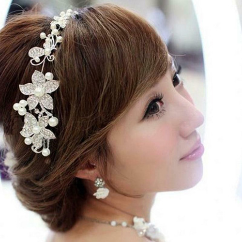 Arranjo Cabelo Coroa Noiva Dama Princesa Tiara Penteados