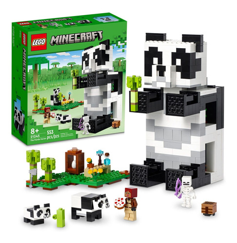 Lego Minecraft The Panda Haven 21245, Casa De Juguete Móvil