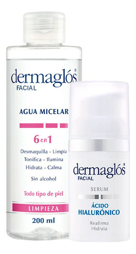 Dermaglós Combo Cuidado Facial Básico Todo Tipo De Piel