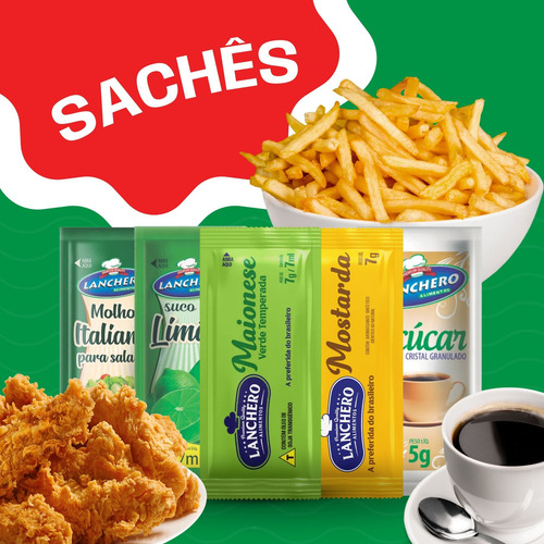 Combo Maionese Verde + Mostarda Sache + Barbecue + Pimenta
