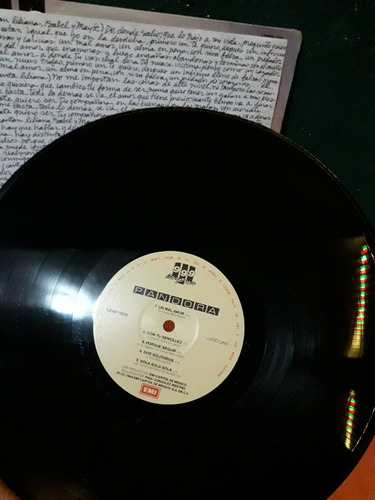 Lp Pandora 999 Razones C/cancionero Disco Vinilo (Usado)