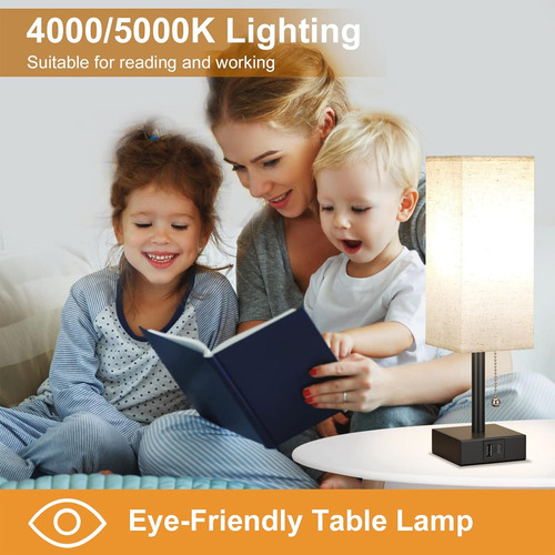 Luminaria De Mesa Abajur Três Ajustáveis Tecido