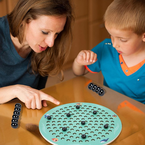 Juego De Ajedrez Magnético Circular Con Piedras, Juego De Aj