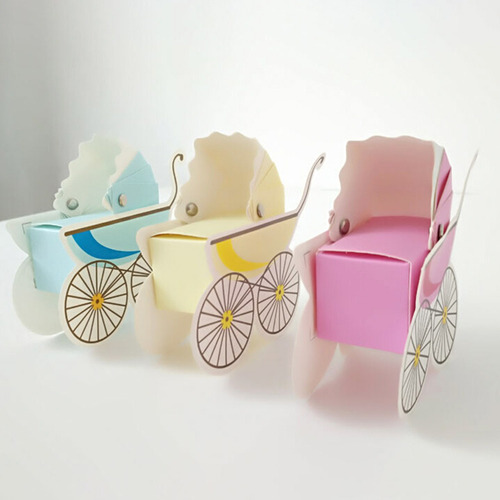 Caja De Caramelos Para Bodas Con Forma De Cochecito, Regalo