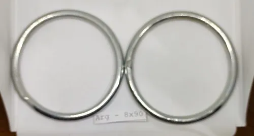 Argollas De Hierro Zincadas 8 X 90mm (10 Unidades)