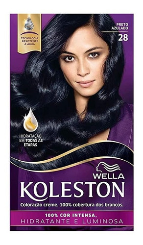 Kit Wella Koleston 28 Preto Azulado