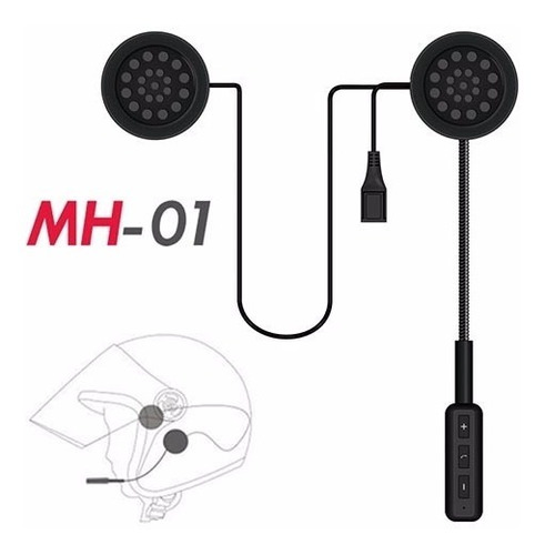 Auricular Casco Moto Mh01 Bluetooth Manos Libres Mh01