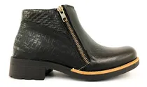Comprar Bota Botineta De Cuero Febo Costurado Mujer