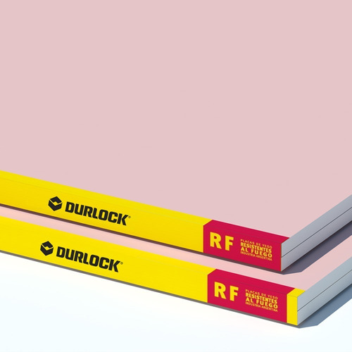Imagen 1 de 2 de Placa Yeso Rf Rojo 12.5mm - Durlock