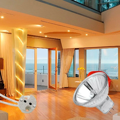 Kit Com 2 Lâmpada Mini Dicróica Halógena 30º 20w 12v Mr11 Cor Da Luz Branco-quente