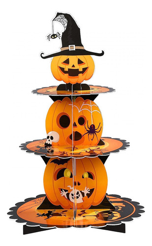 Soporte Para Cupcakes De Halloween Decorativo De 3 Niveles