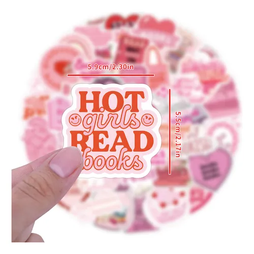 Porn Smut-a, 60 Hojas, 60 Pegatinas Rosas Con Forma De Libro