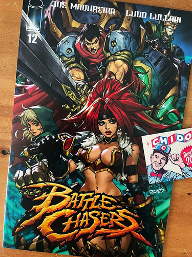 Comic - Battle Chasers #12 Chew Red Monika Variant