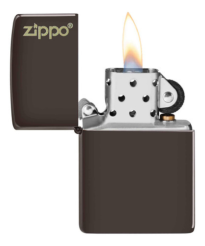 Encendedor Zippo Marron Logo Zippo